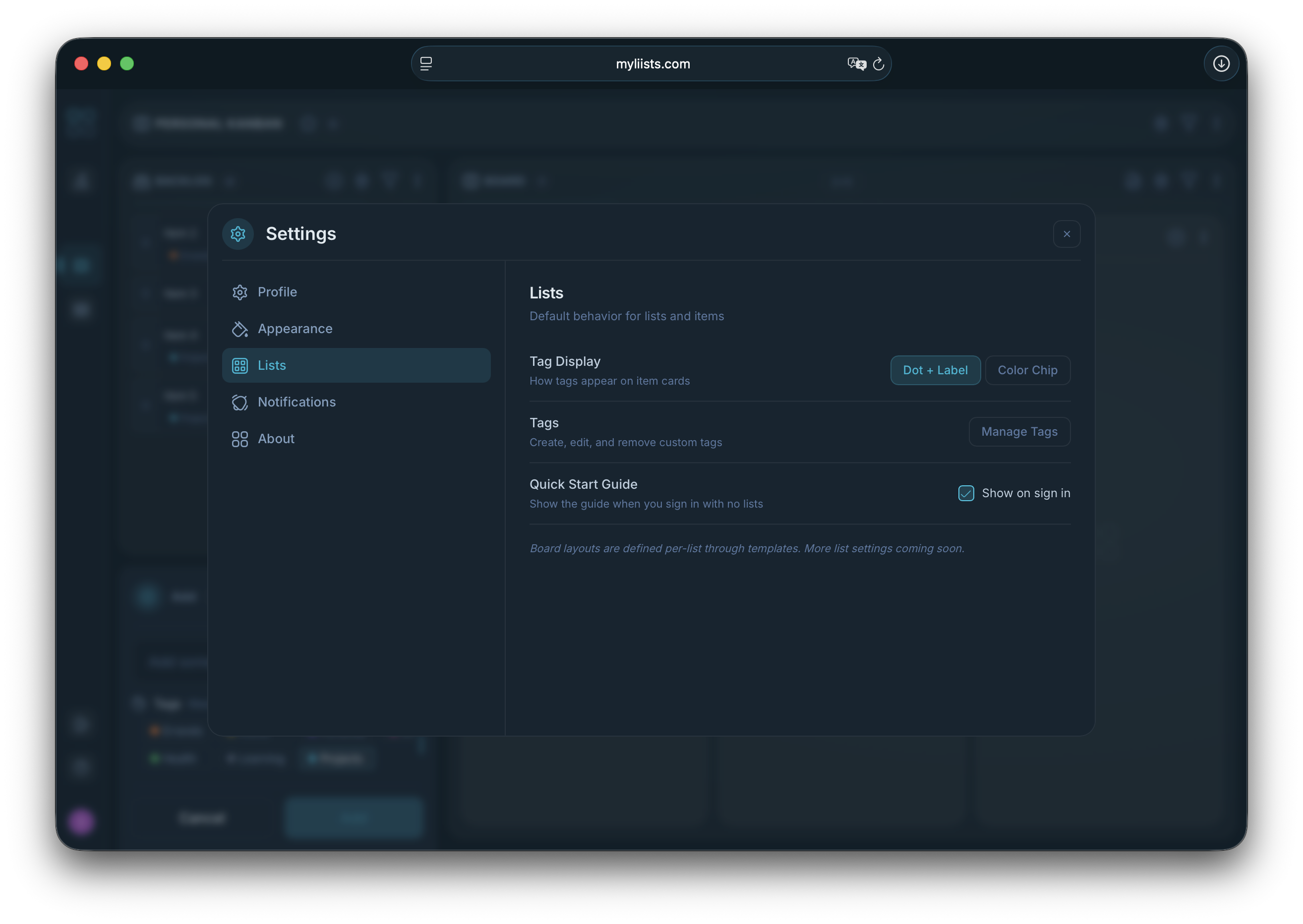 liists screenshot 7 of 7